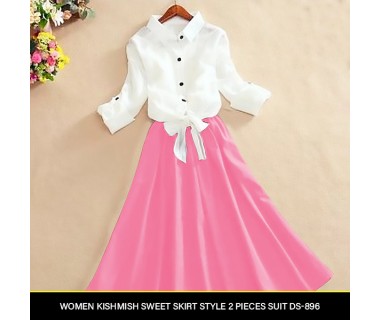 Women Kishmish Sweet Skirt Style 2 Pieces Suit DS-896 Women Kishmish Sweet Skirt Style 2 Pieces Suit DS-896